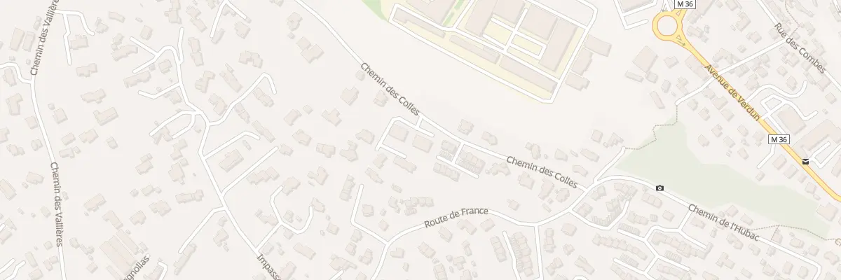 Plan du 15A Che des Colles à Cagnes-sur-Mer