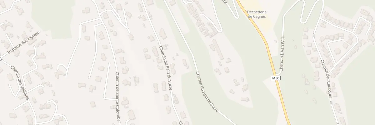 Plan du 9001 Che du Pain de Sucre à Cagnes-sur-Mer