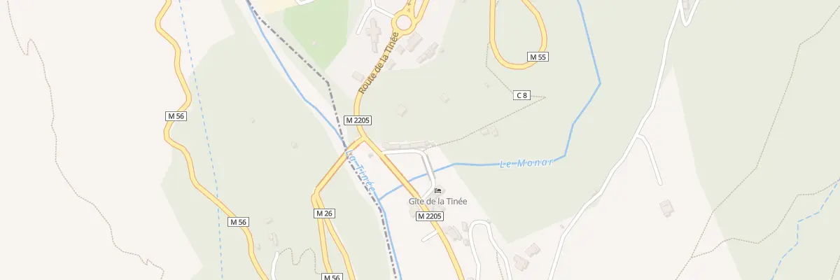 Plan du 1674 Rte de la Tinée à Clans