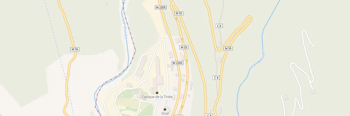 Plan du 2071 Rte de la Tinée à Clans