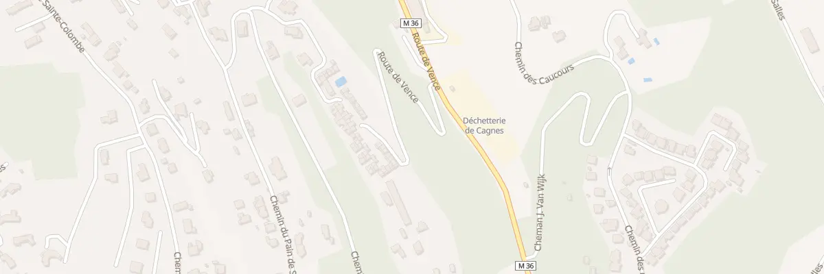 Plan du 601 Rte de Vence à Cagnes-sur-Mer