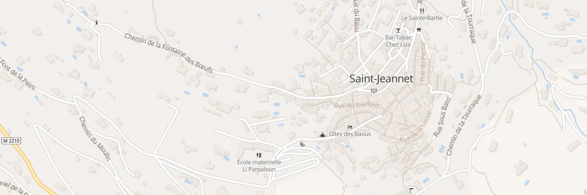 Plan de la Rue Saint-Claude à Saint-Jeannet