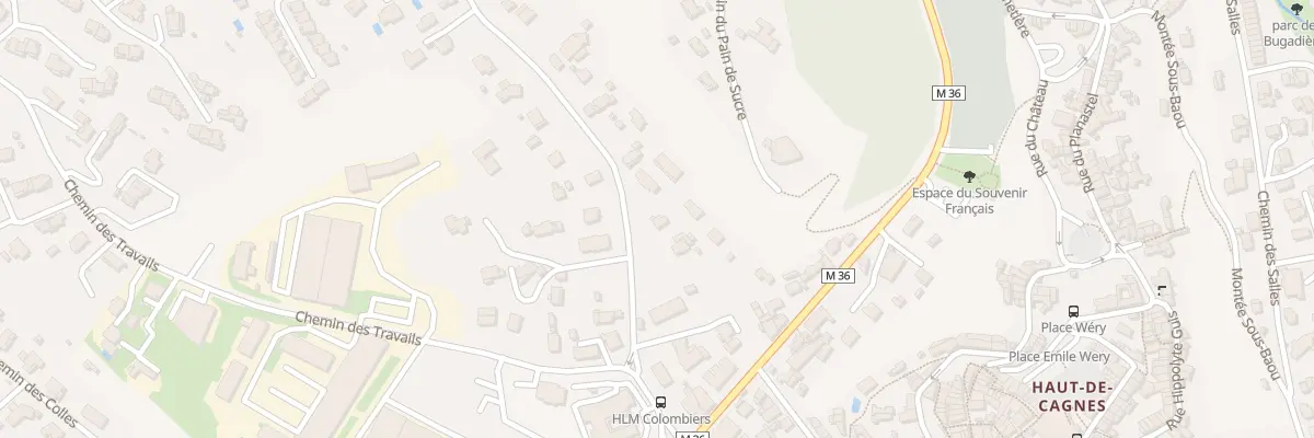 Plan du 8 Che de Sainte Colombe à Cagnes-sur-Mer
