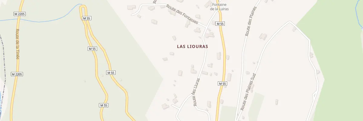 Plan du 174 Rte des Liuras à Clans