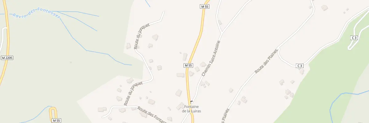 Plan du 1032 Rte de Pont de Clans à Clans