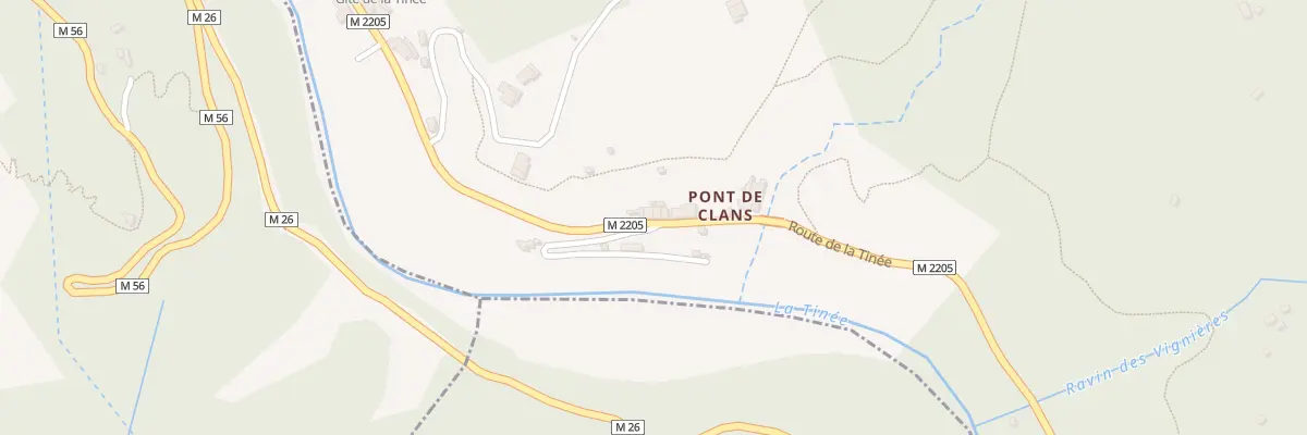 Plan du 1250 Rte de la Tinée à Clans