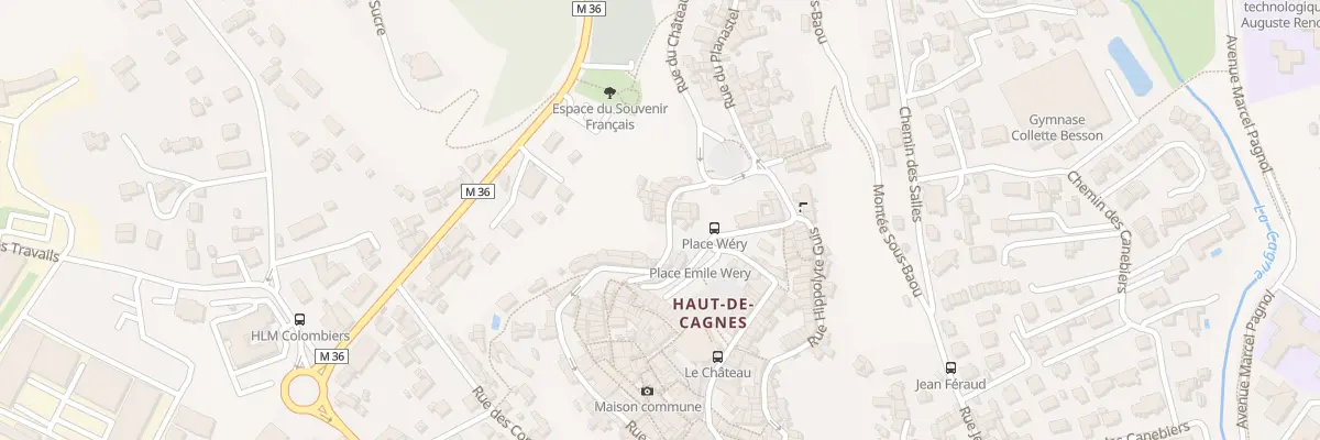 Plan du 3 Rue Xavier Blanc à Cagnes-sur-Mer