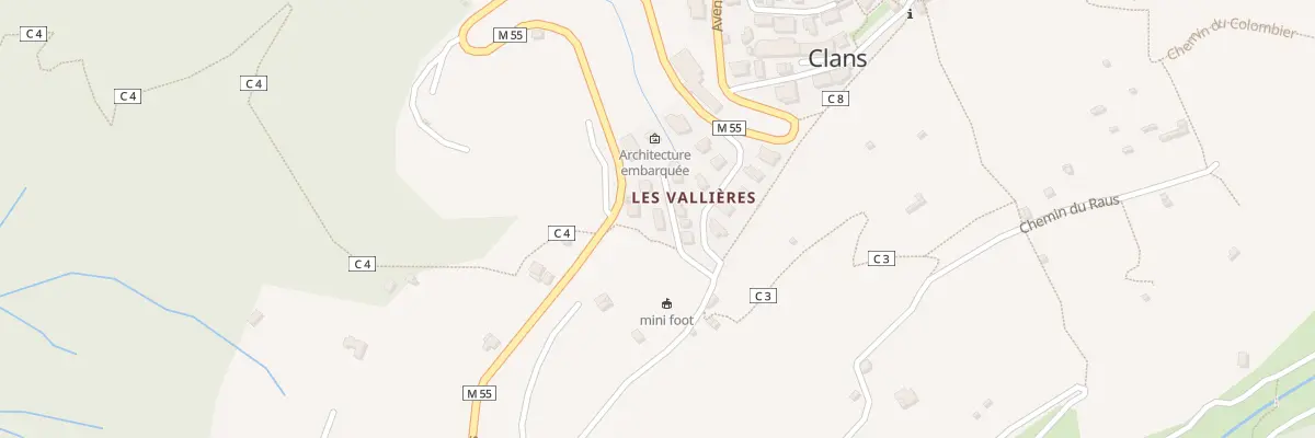 Plan du 16 Che des Tennis à Clans