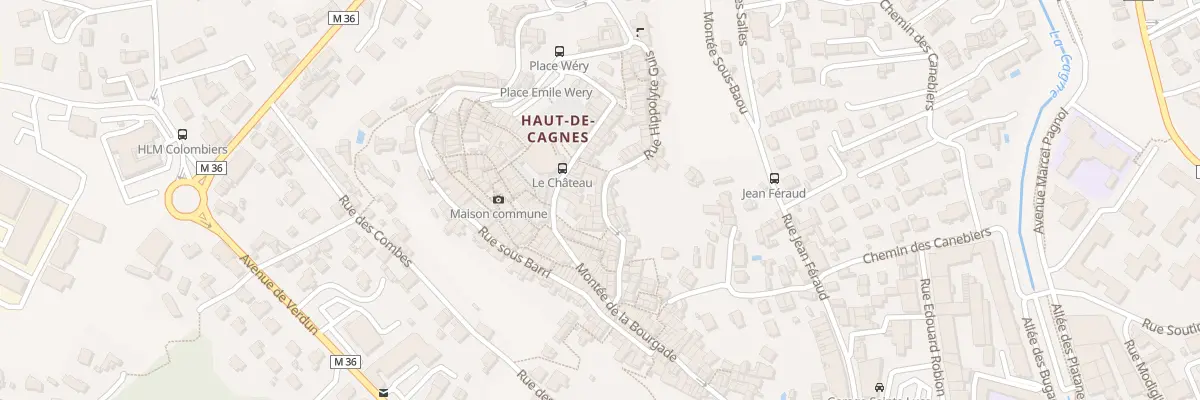Plan du 25 Rue Hippolyte Guis à Cagnes-sur-Mer