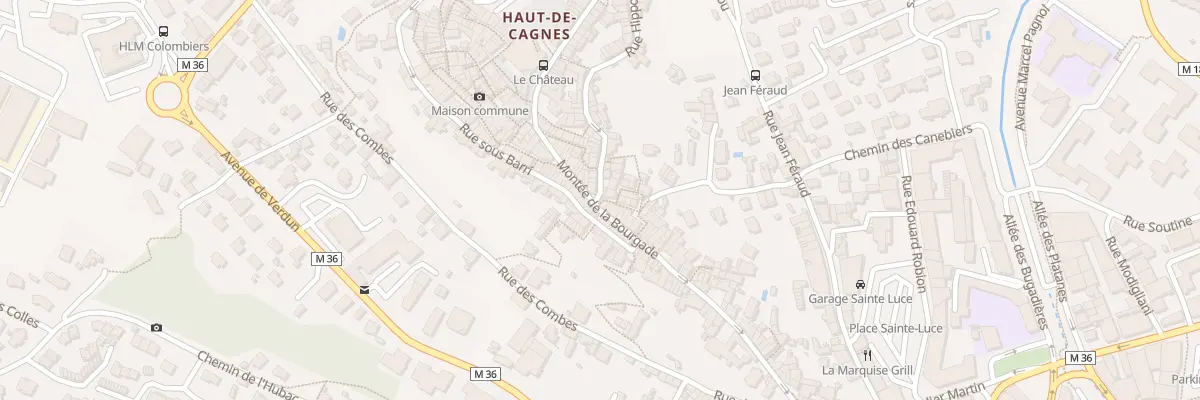 Plan du 2 Rue Hippolyte Guis à Cagnes-sur-Mer