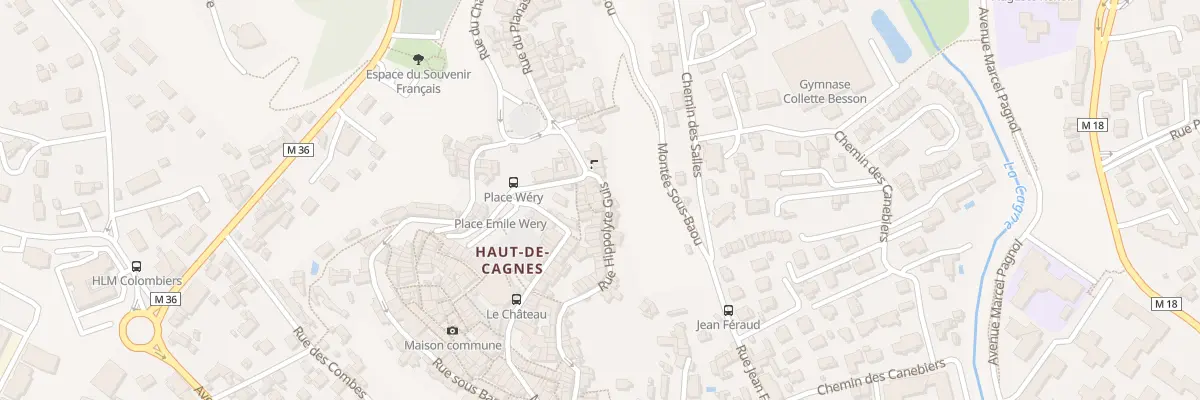Plan du 73 Rue Hippolyte Guis à Cagnes-sur-Mer