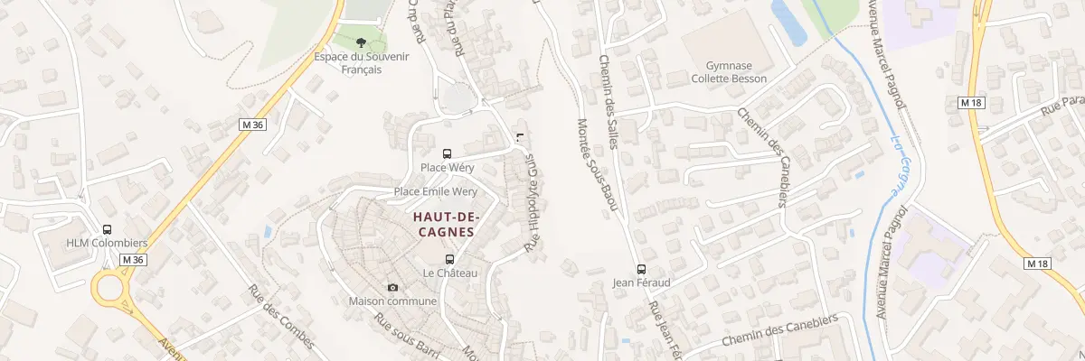 Plan du 50 Rue Hippolyte Guis à Cagnes-sur-Mer