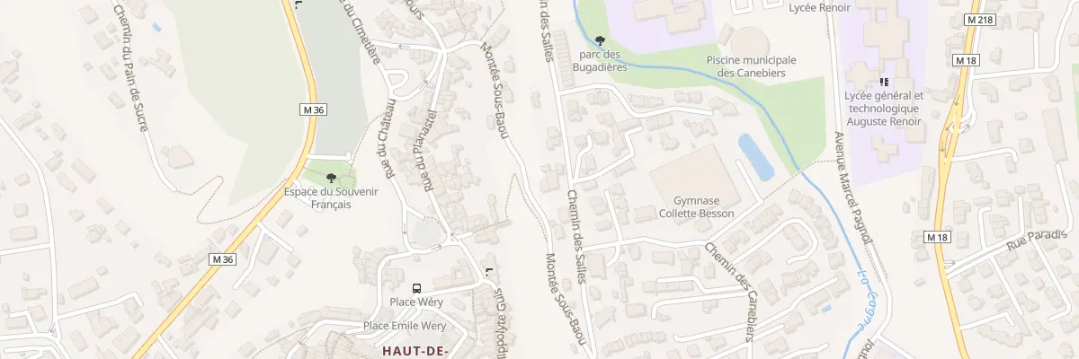 Plan du 9000 Mte Sous Baous à Cagnes-sur-Mer