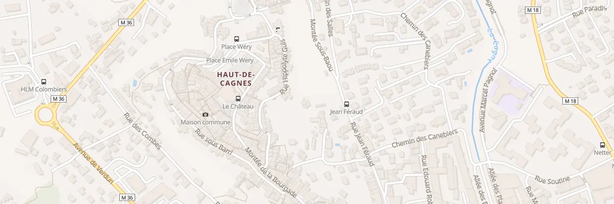 Plan du 34B Rue Hippolyte Guis à Cagnes-sur-Mer