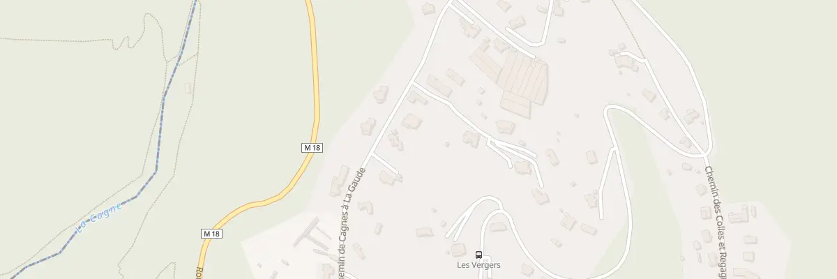 Plan du 1231 Vche de Cagnes A la Gaude à La Gaude