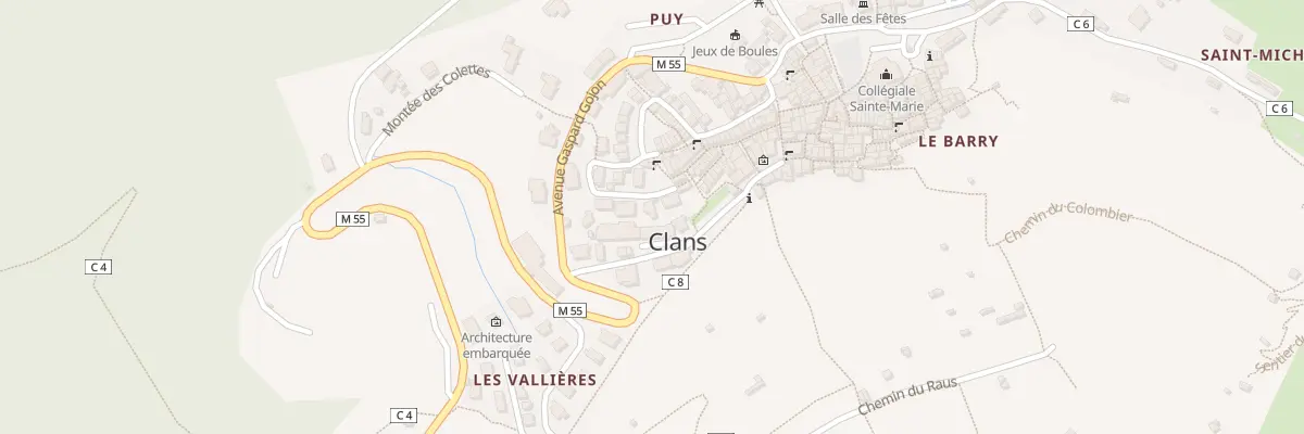 Plan du 10 Rue Paul Isoart à Clans