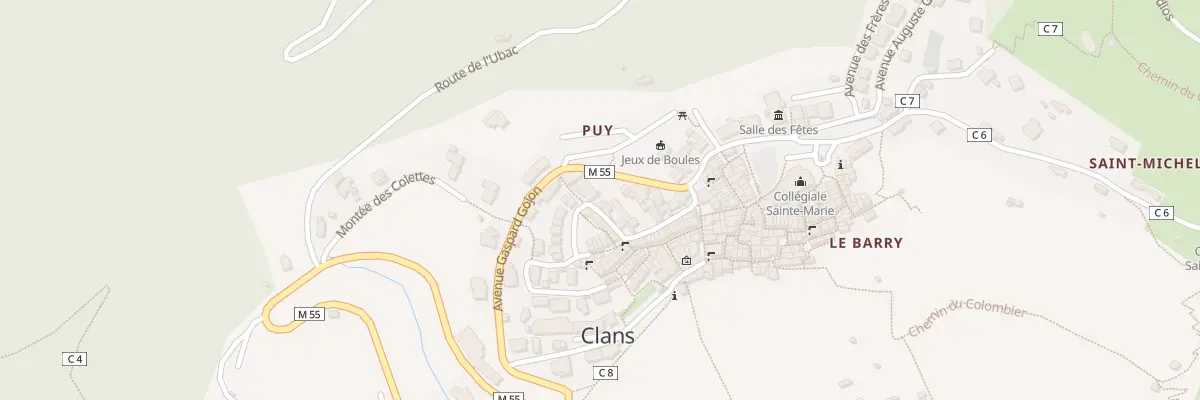 Plan du 4 Rue du Puy à Clans