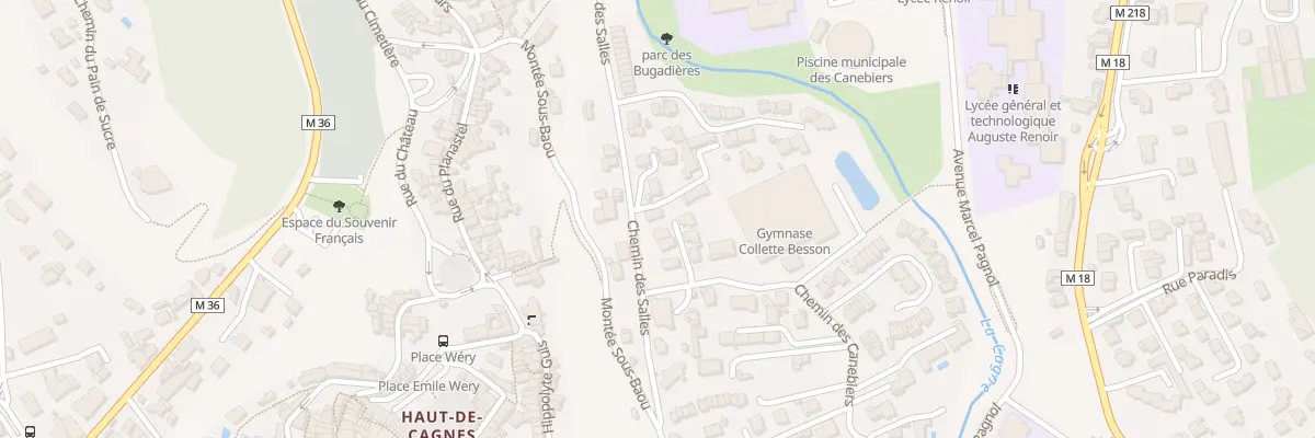 Plan du 50 Che des Canebiers à Cagnes-sur-Mer
