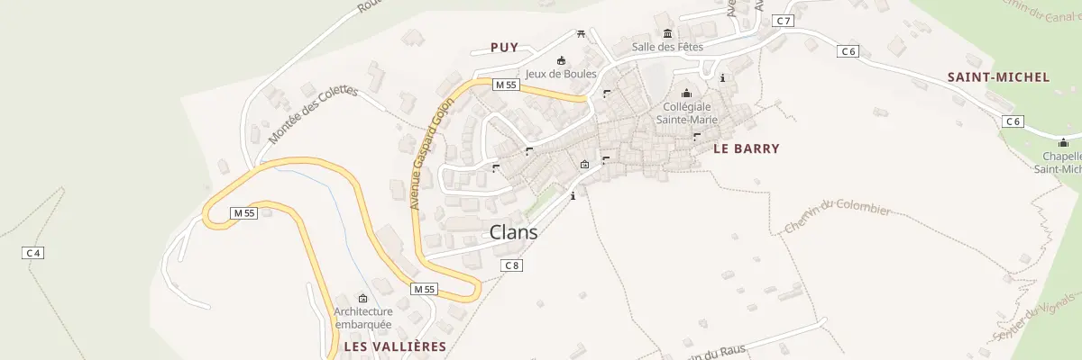 Plan du 11 Rue Marius Ingigliardi à Clans