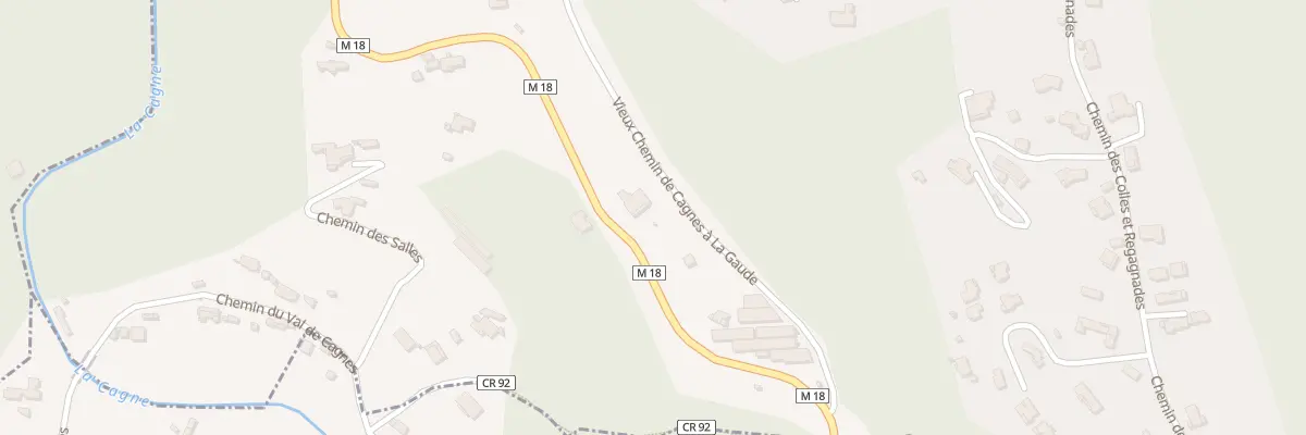 Plan du 1864A Vche de Cagnes A la Gaude à La Gaude