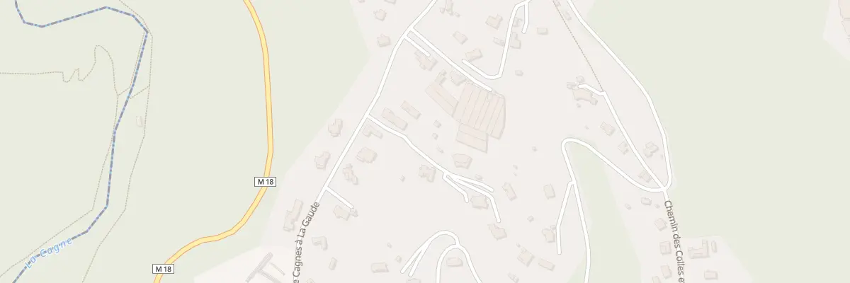 Plan du 1173 Vche de Cagnes A la Gaude à La Gaude