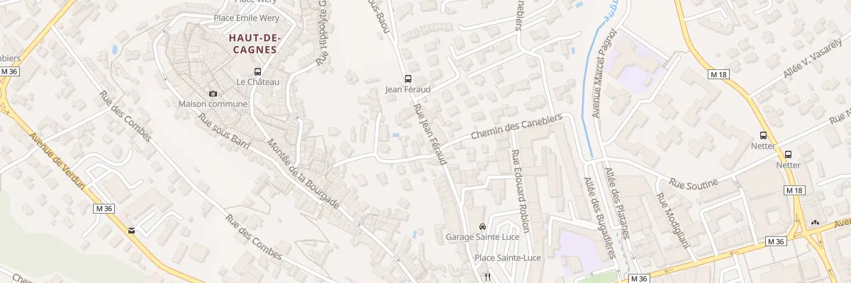 Plan du 2 Mte du Pérousin à Cagnes-sur-Mer