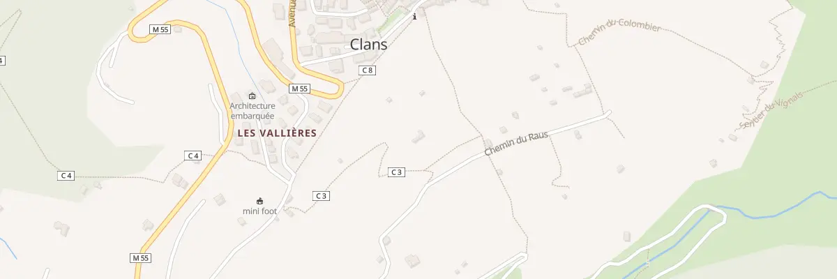 Plan du 5493 Passets à Clans