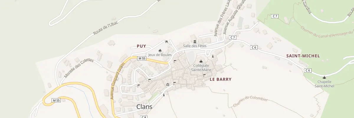 Plan du 8 Pl de la Ferraye à Clans