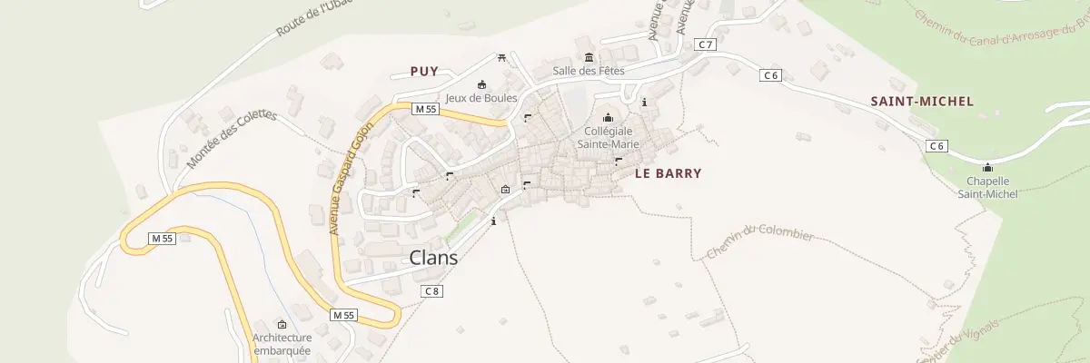 Plan du 10 Pl Célestin Faraut à Clans