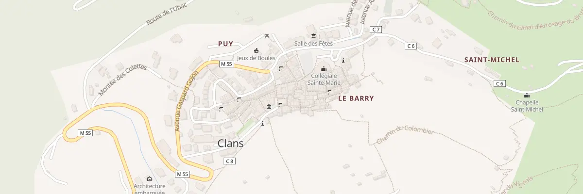 Plan du 12 Pl Célestin Faraut à Clans