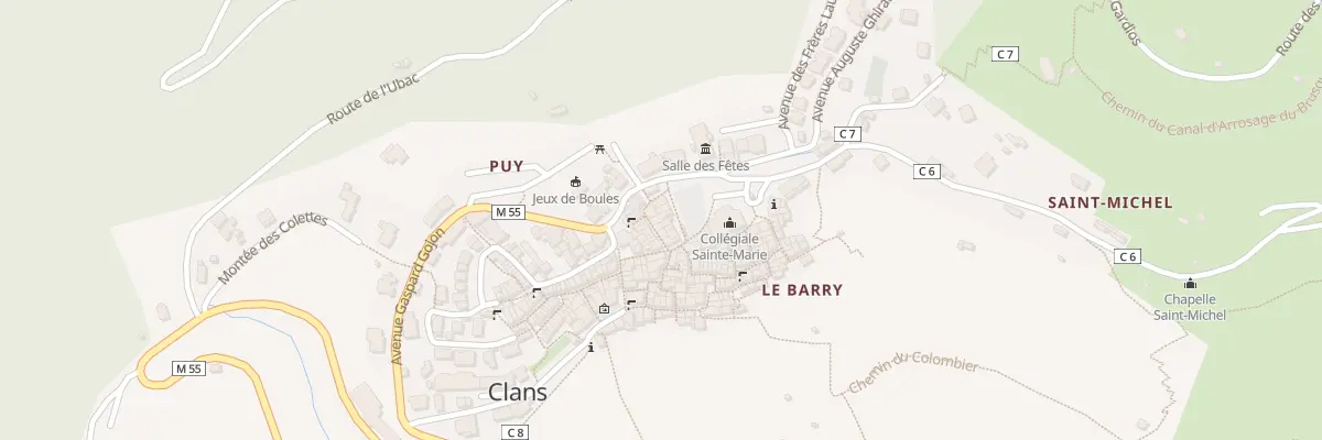Plan du 9 Rue du Verger à Clans