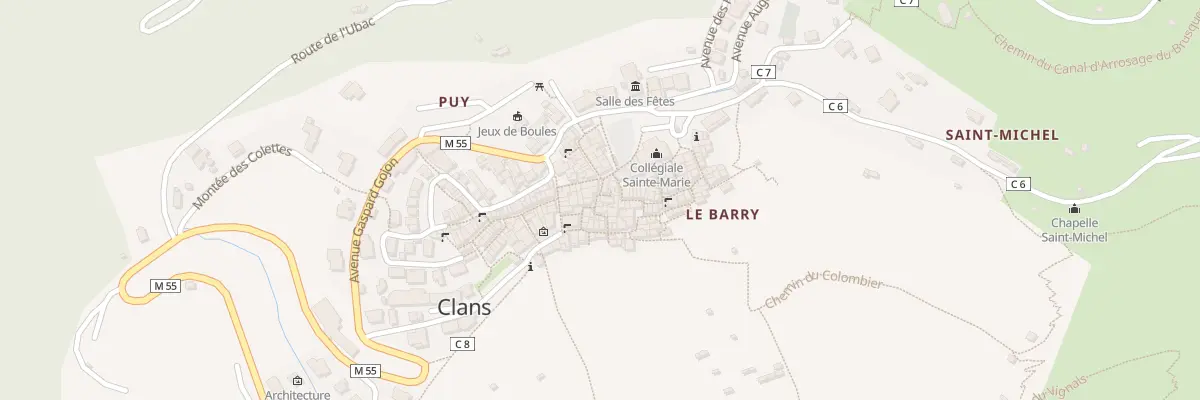 Plan du 10 Rue du Four à Clans