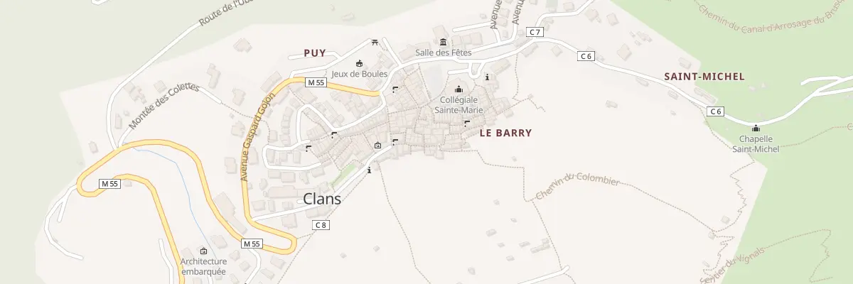 Plan du 2 Rue du Four à Clans
