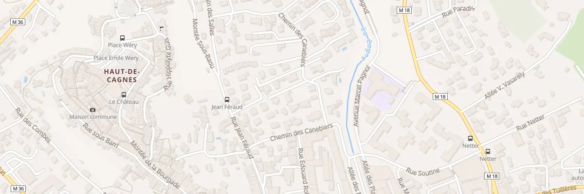 Plan du 19B Che des Canebiers à Cagnes-sur-Mer