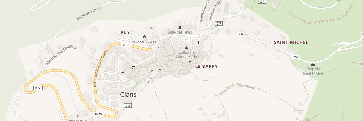 Plan du 7 Rue du Barri à Clans