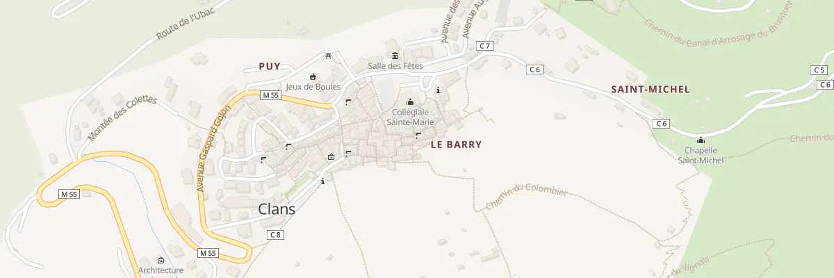 Plan du 22 Rue du Barri à Clans