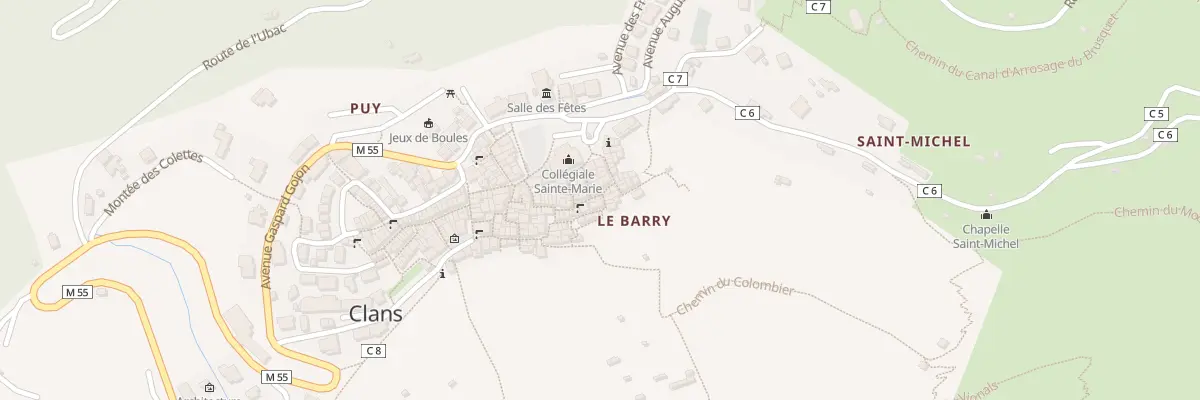 Plan du 26 Rue du Barri à Clans