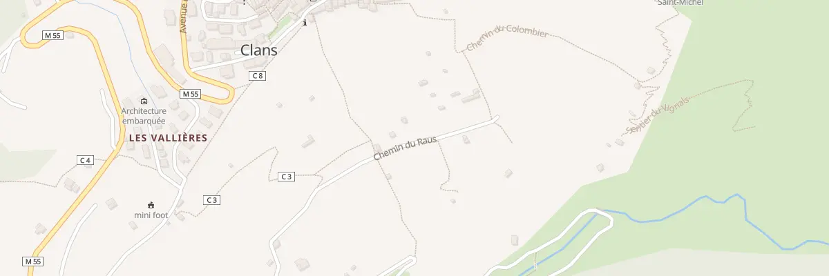 Plan du 5483 Claus à Clans