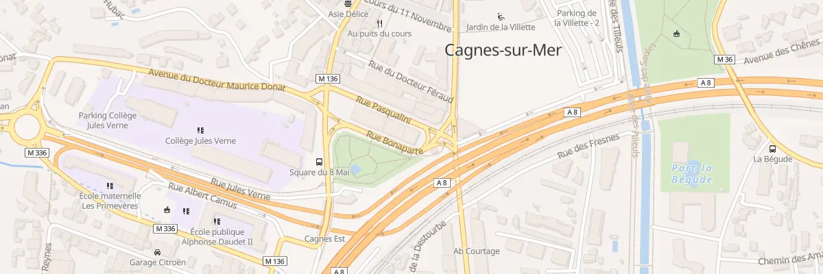 Plan du 9 Rue Bonaparte à Cagnes-sur-Mer
