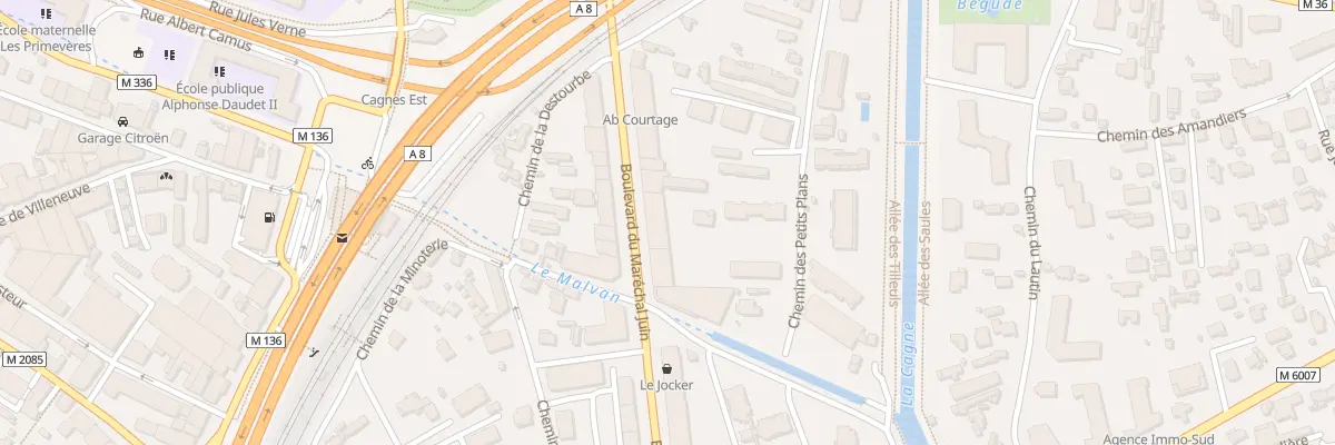 Plan du 45 Bd Mal Juin à Cagnes-sur-Mer