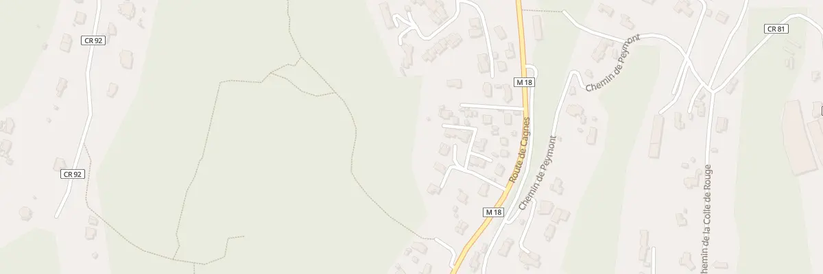 Plan du 6791 Cd 18 Route de Cagnes sur Mer à La Gaude