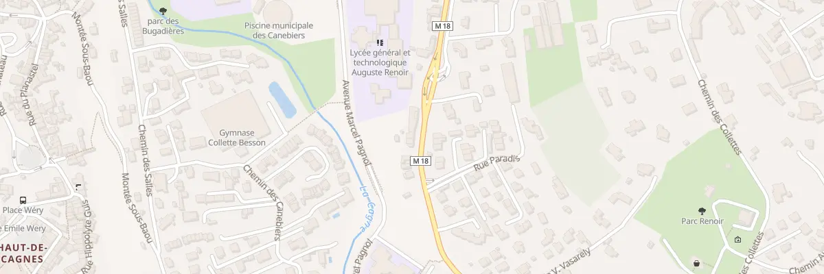 Plan du 45B Av de la Gaude à Cagnes-sur-Mer