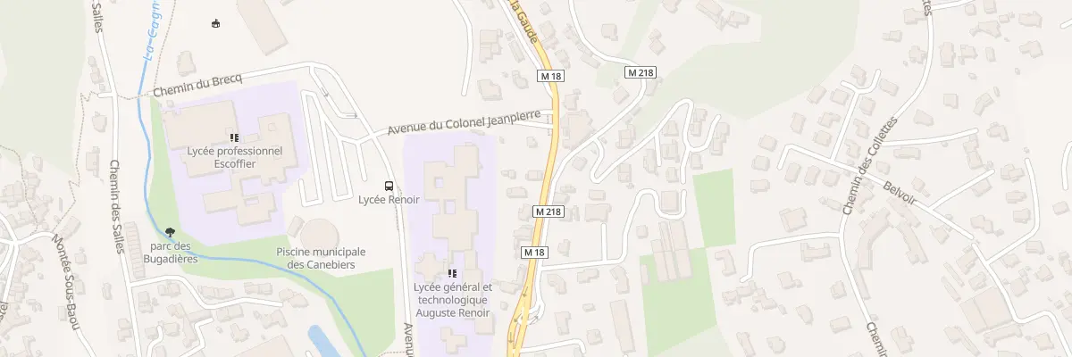 Plan du 71 Av de la Gaude à Cagnes-sur-Mer