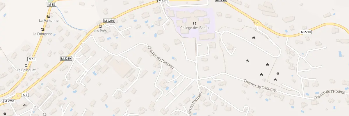 Plan du 400 Crs 41 du Parriaou à Saint-Jeannet