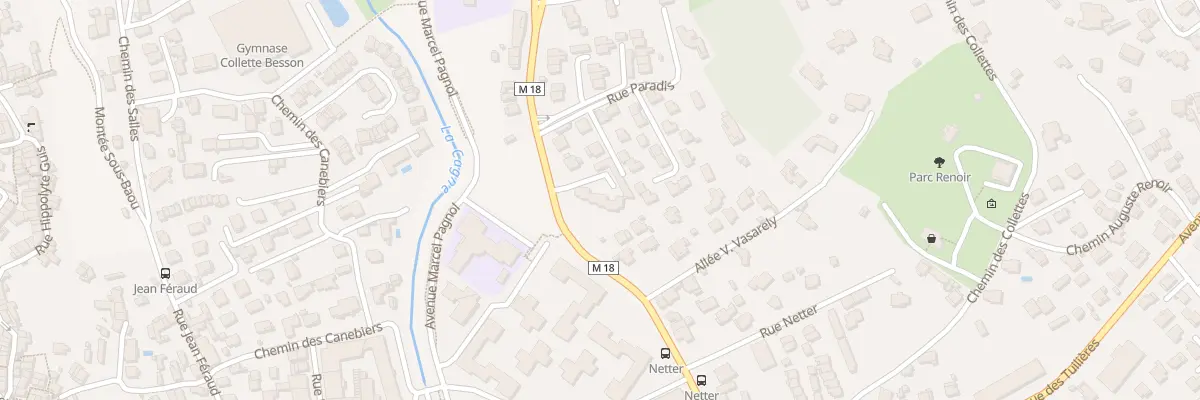 Plan du 34 Av de la Gaude à Cagnes-sur-Mer