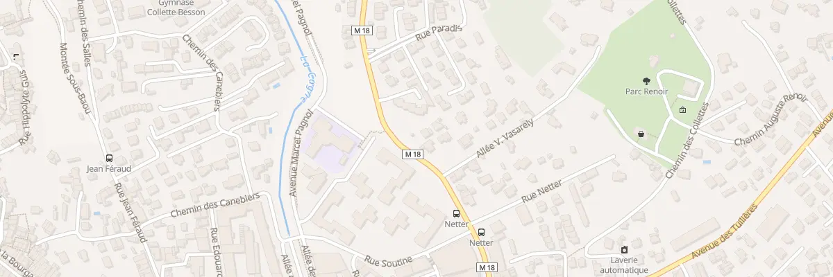 Plan du 28 Av de la Gaude à Cagnes-sur-Mer
