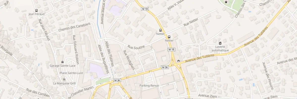 Plan du 12 Rue Soutine à Cagnes-sur-Mer
