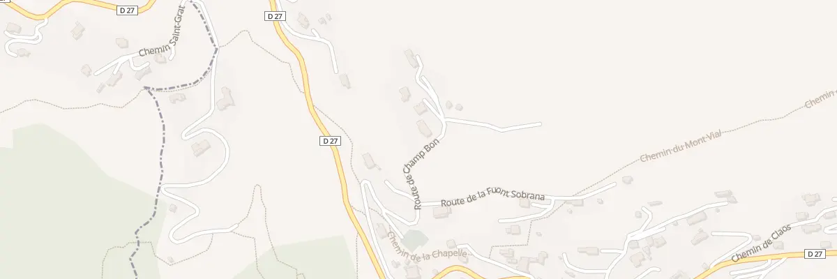 Plan du 5 Rte de Champ Bon à Revest-les-Roches
