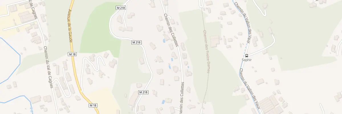 Plan du 95 Che des Collettes à Cagnes-sur-Mer