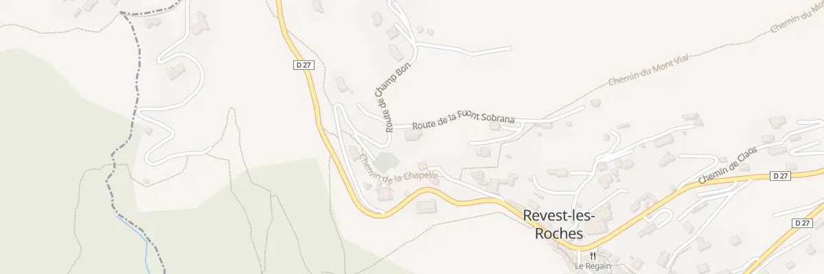 Plan du 5100 La Fuont à Revest-les-Roches